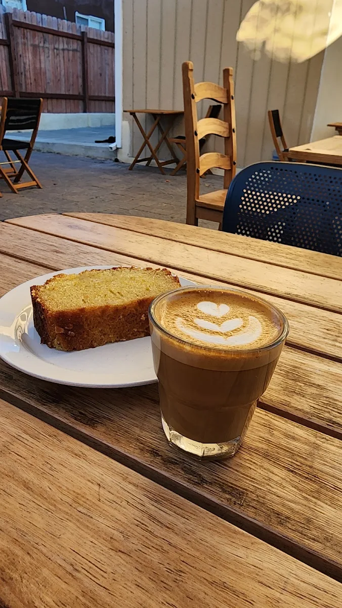 Cortado and Lemon Loaf