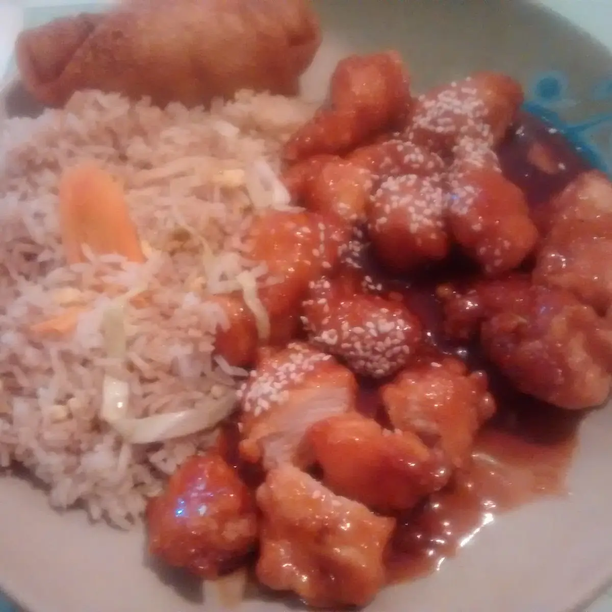 Sesame Chicken w Fried Rice