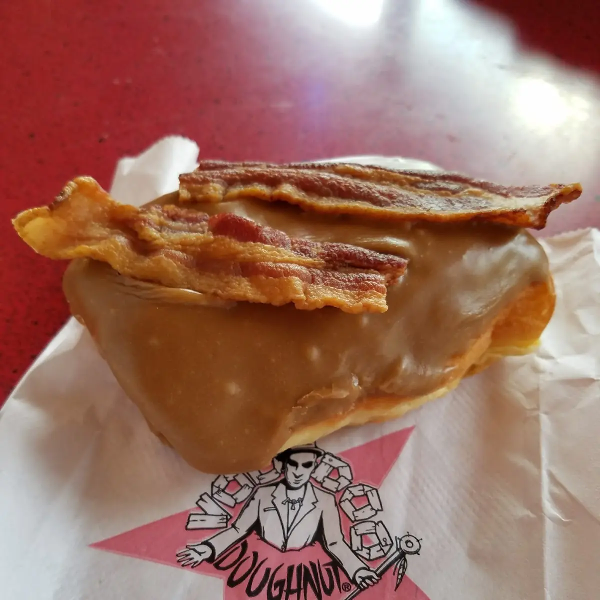 Bacon Maple Bar Doughnut