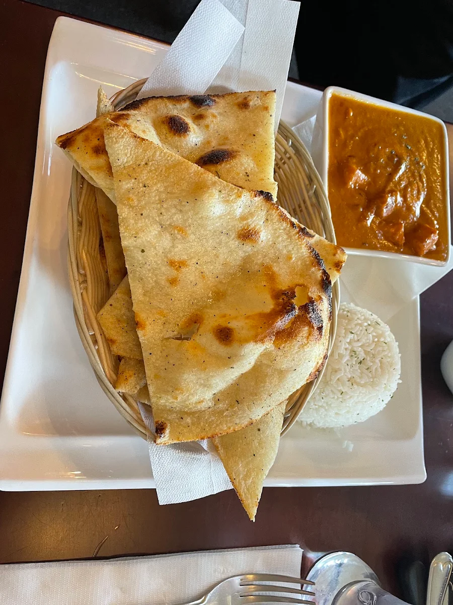 Naan Butter Paneer, Asian Curry House