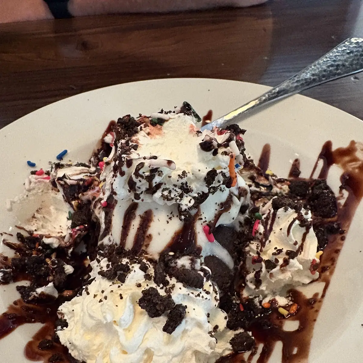 Warm Chocolate Brownie Sundae