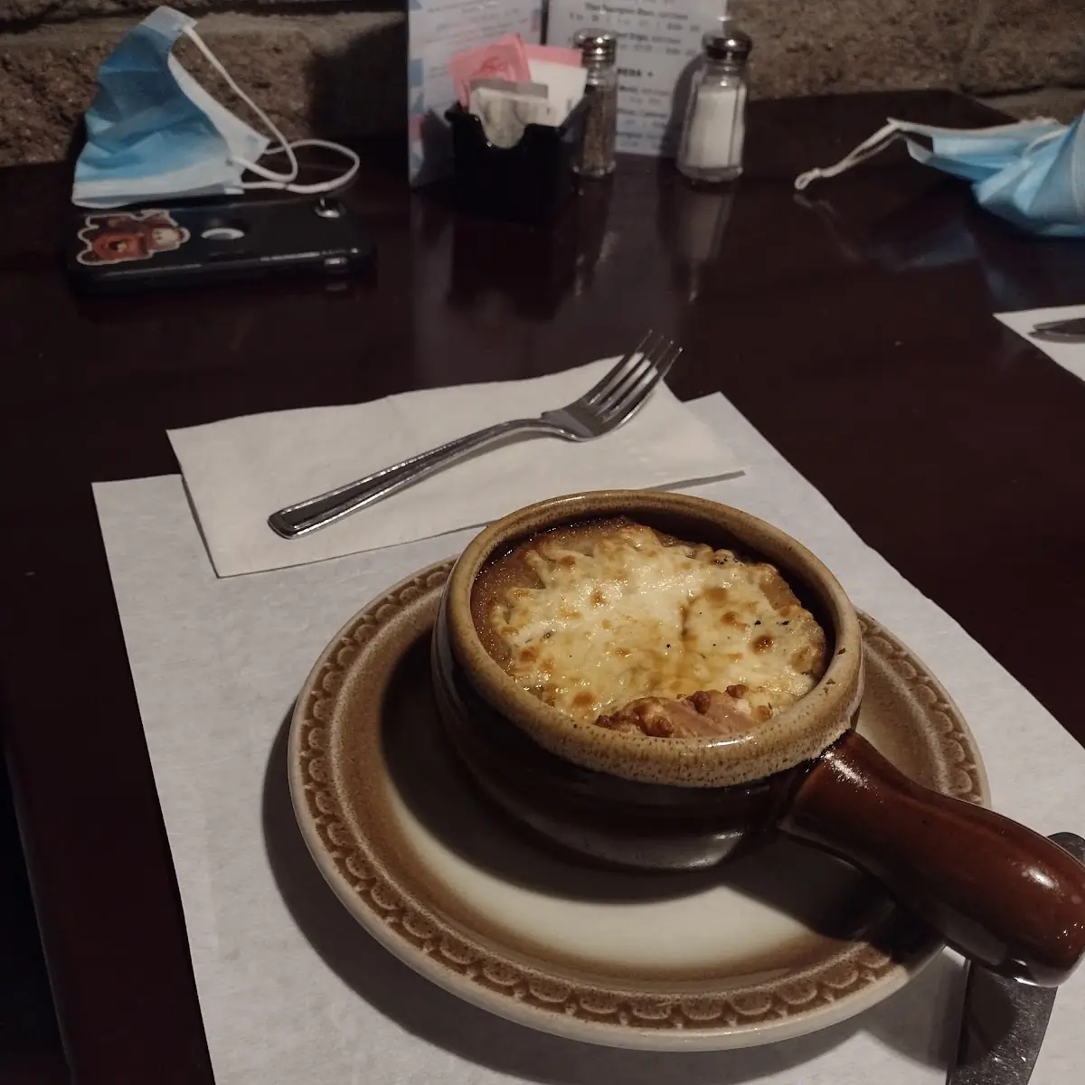 French Onion Soup, Luna Pizzeria Restaurant