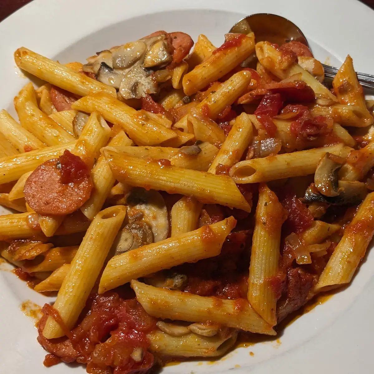 Penne Arrabiata, Luna Pizzeria Restaurant
