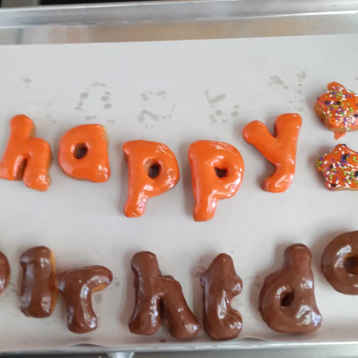 Happy Birthday Donut Latter