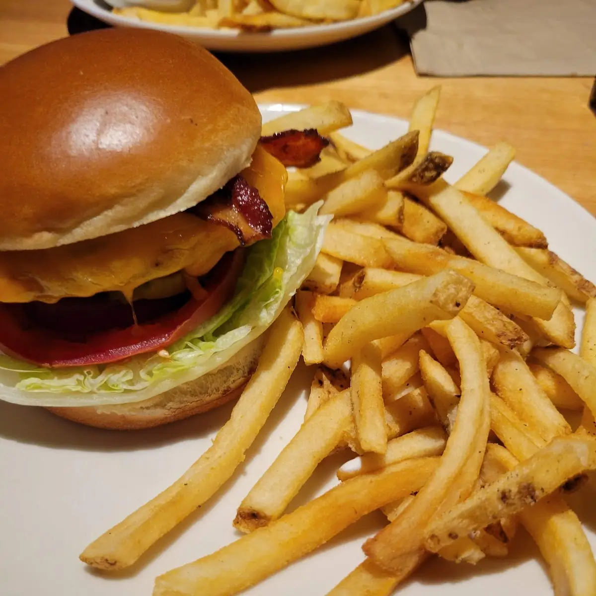 Two for Cheese Burger and Fries