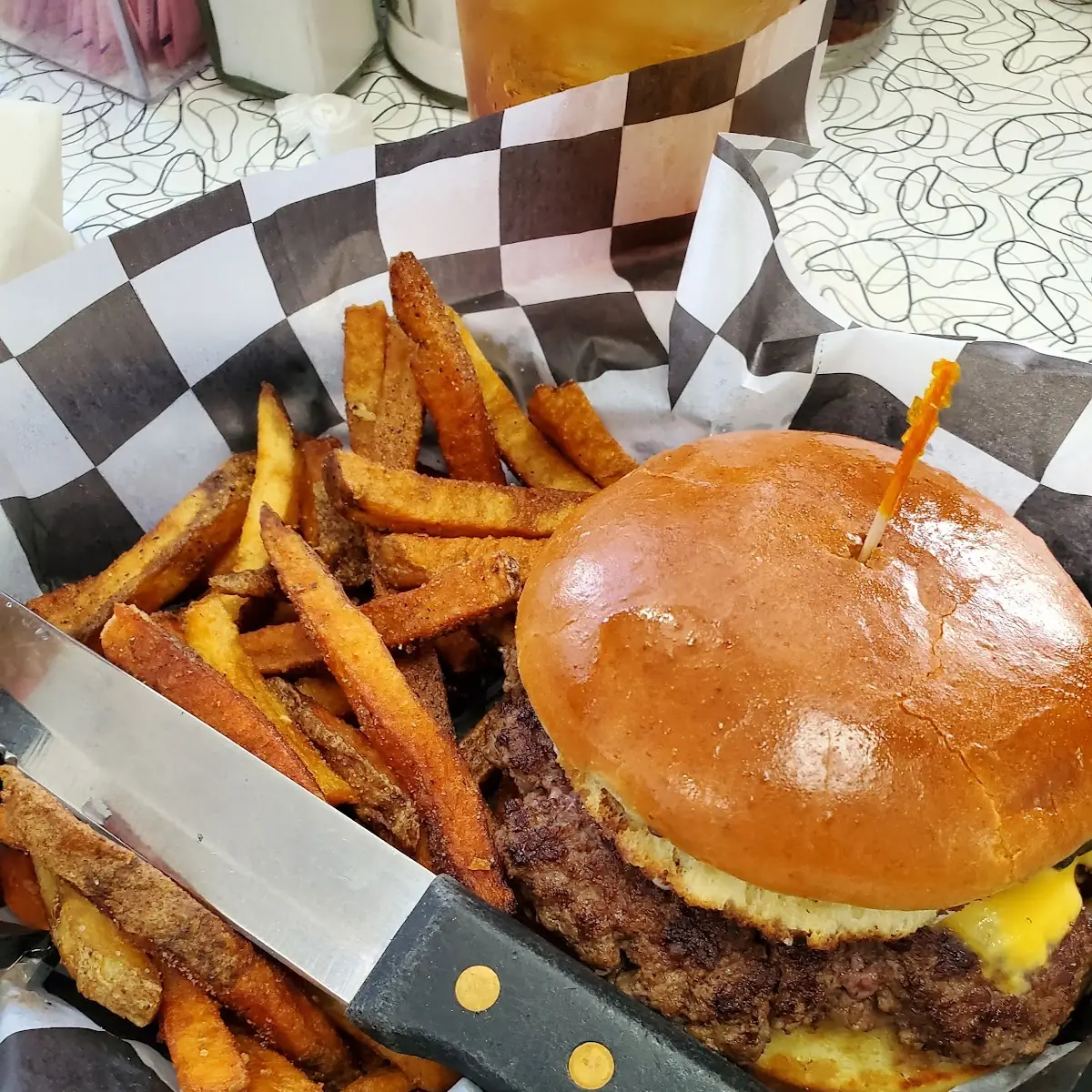 Cheeseburger and Fresh Cut Fries