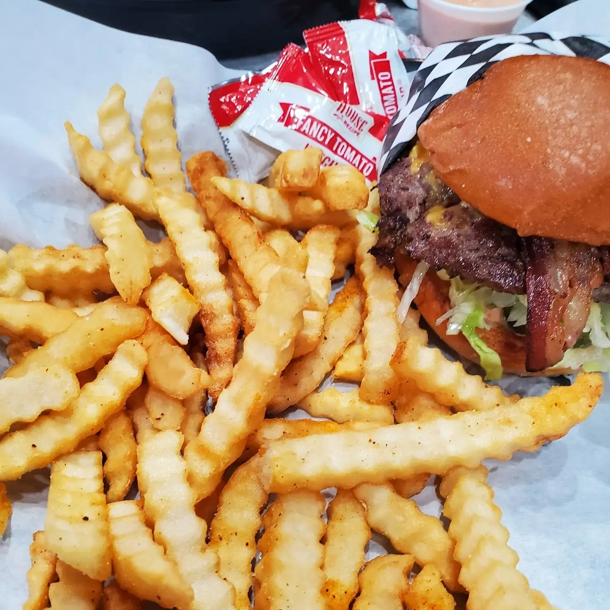 Bacon Cheeseburger with Fries