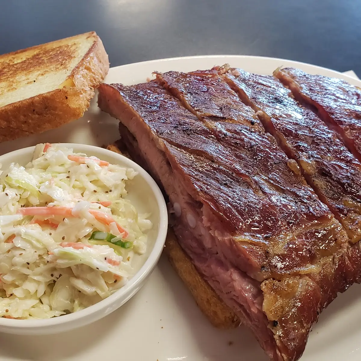 Texas Toast and Coleslaw