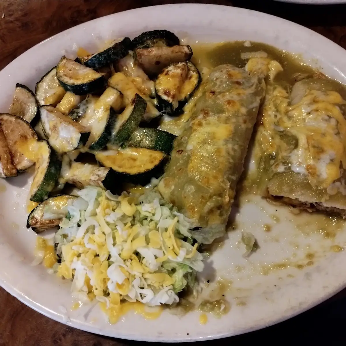 Chili Relleno Served Enchilada Style