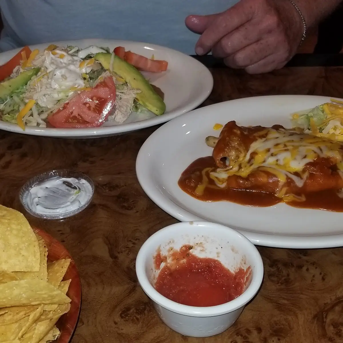 Salad and Chile Relleno Poblano Pepper Stuffed Added as an Extra