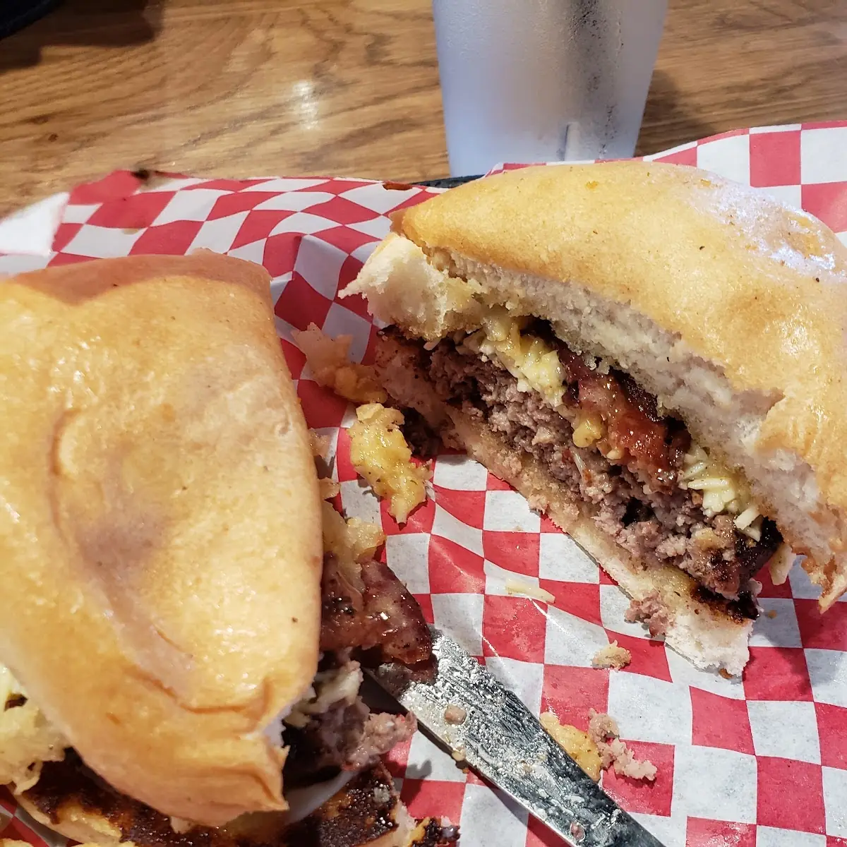 Garlic Parmesan Bacon Burger