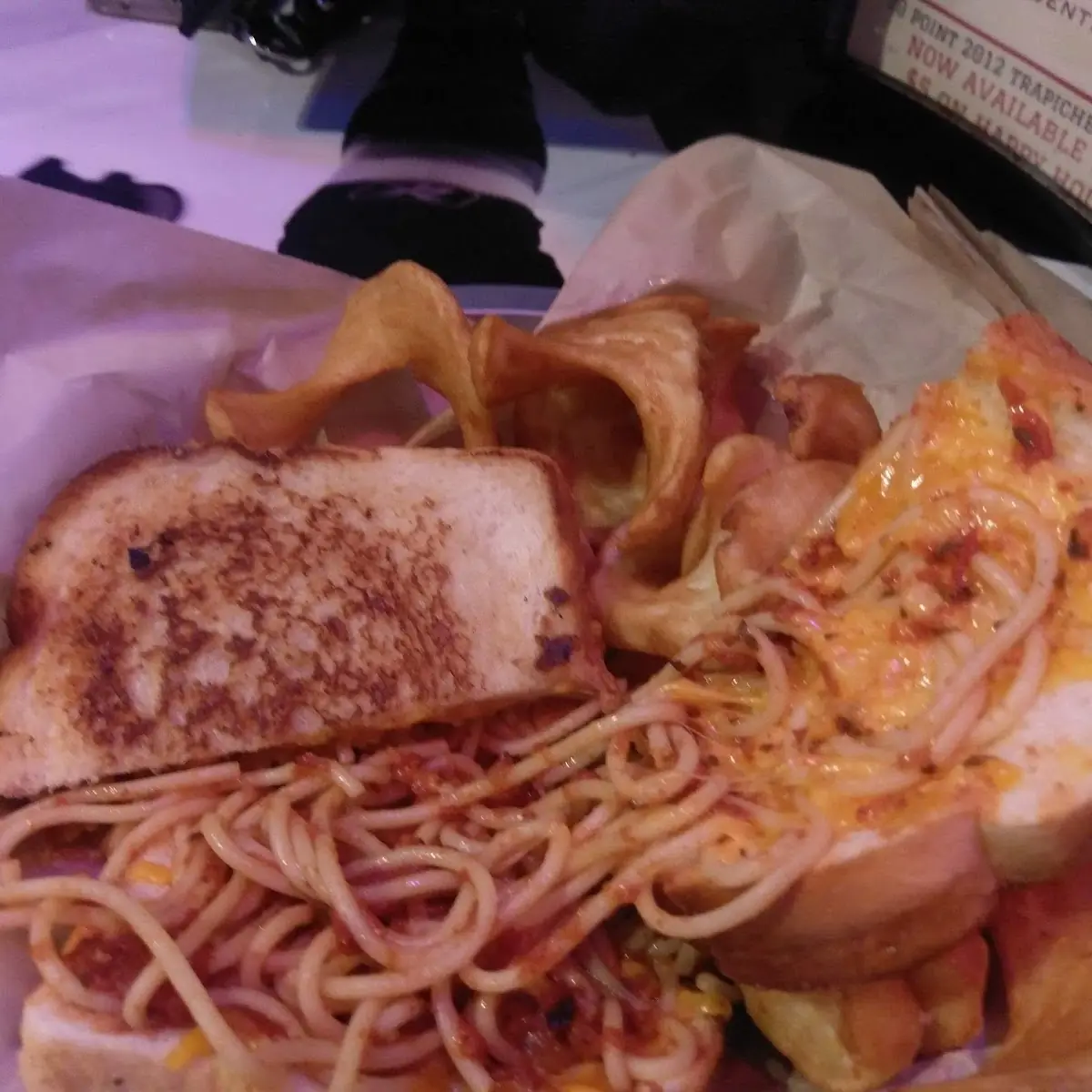Spaghetti Grilled Cheese Sandwich