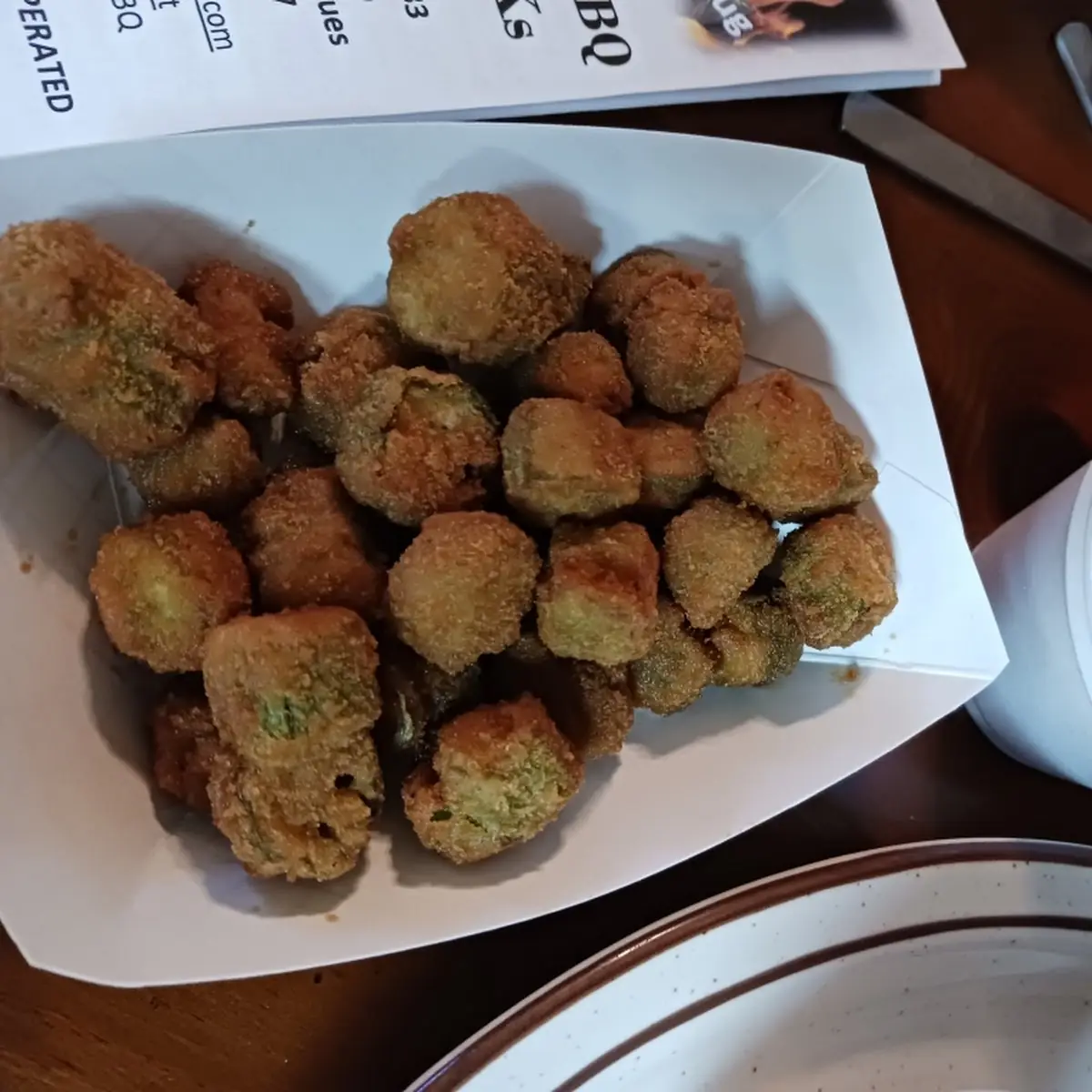 Fried Okra and Potato Salad