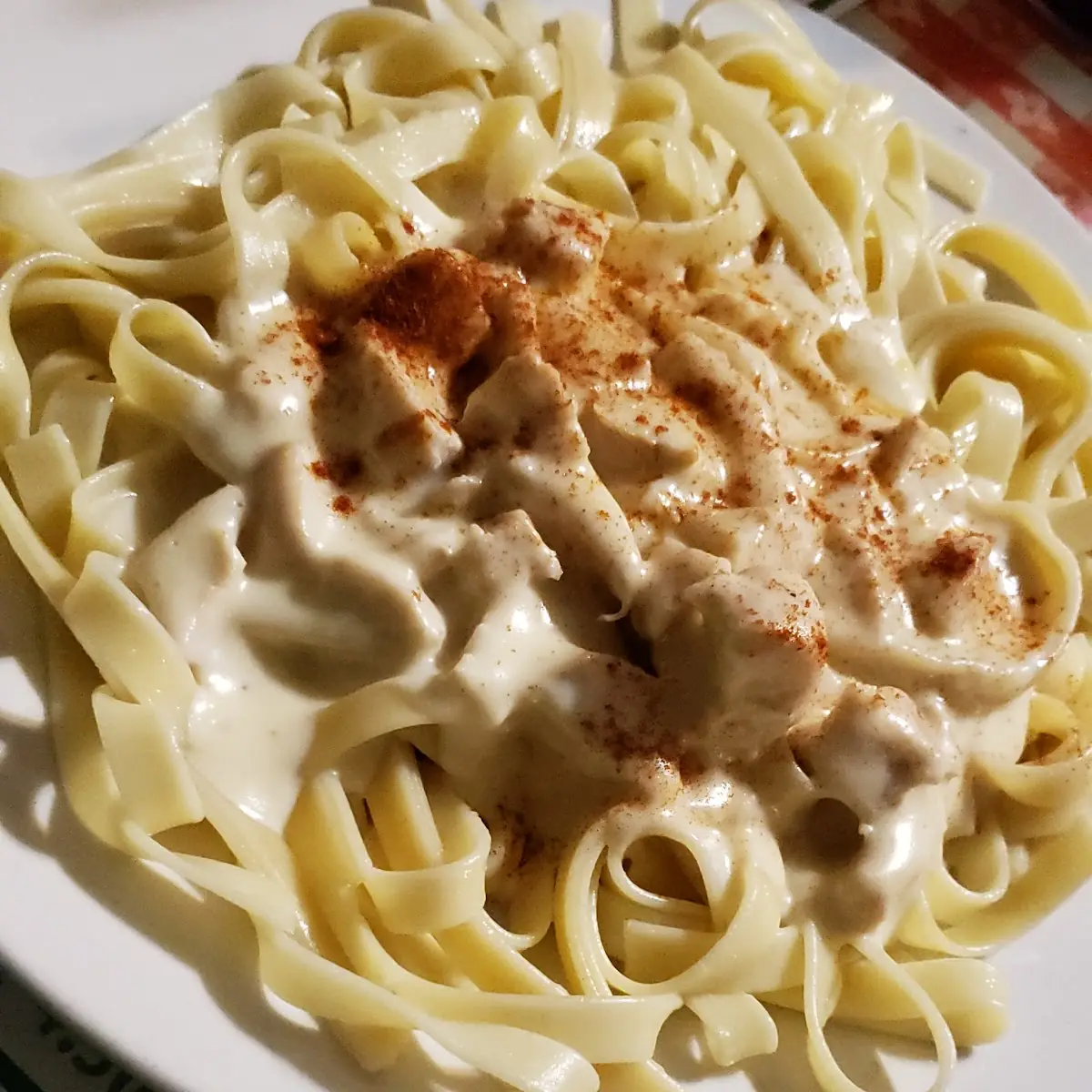 Fettuccine Alfredo with Chicken