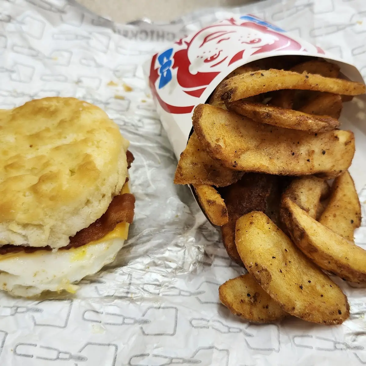 Bacon Egg Cheese Biscuit Breakfast Combo