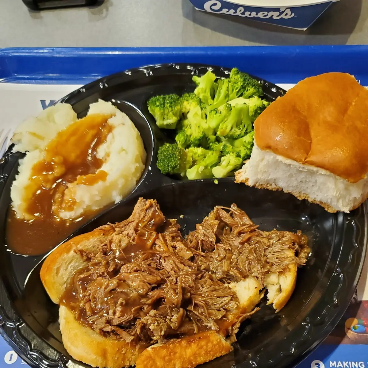 Pot Roast Dinner with Mashed Potatoes and Gravy