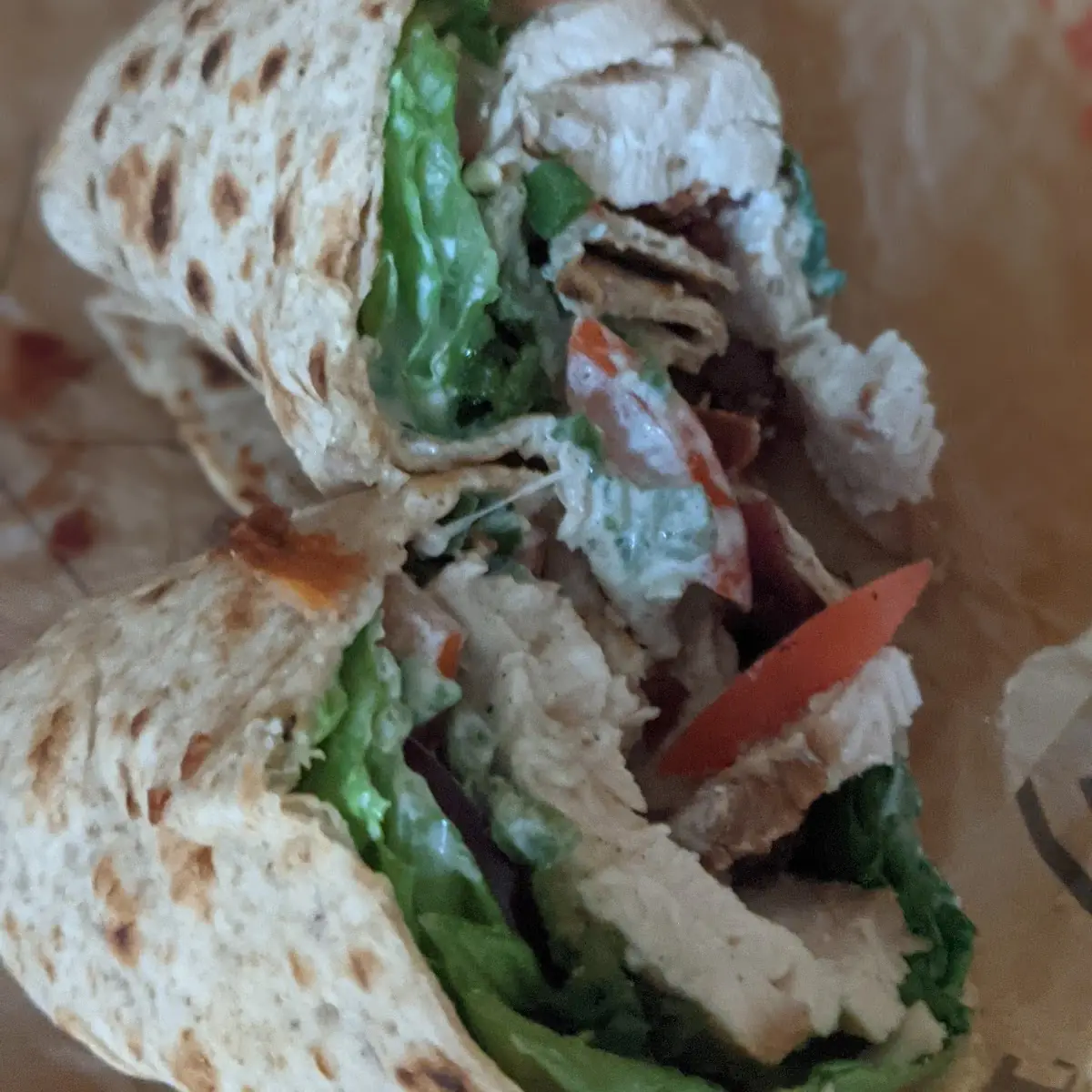 Bacon Ranch Chicken Wrap