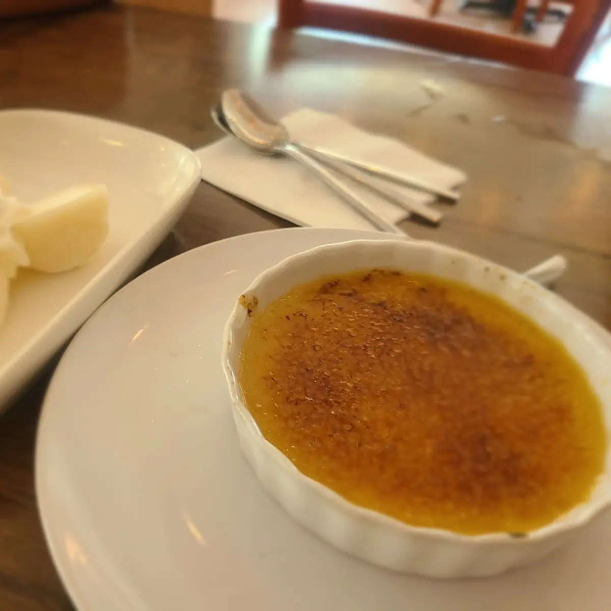 Creme Brulee and Coconut Mochi