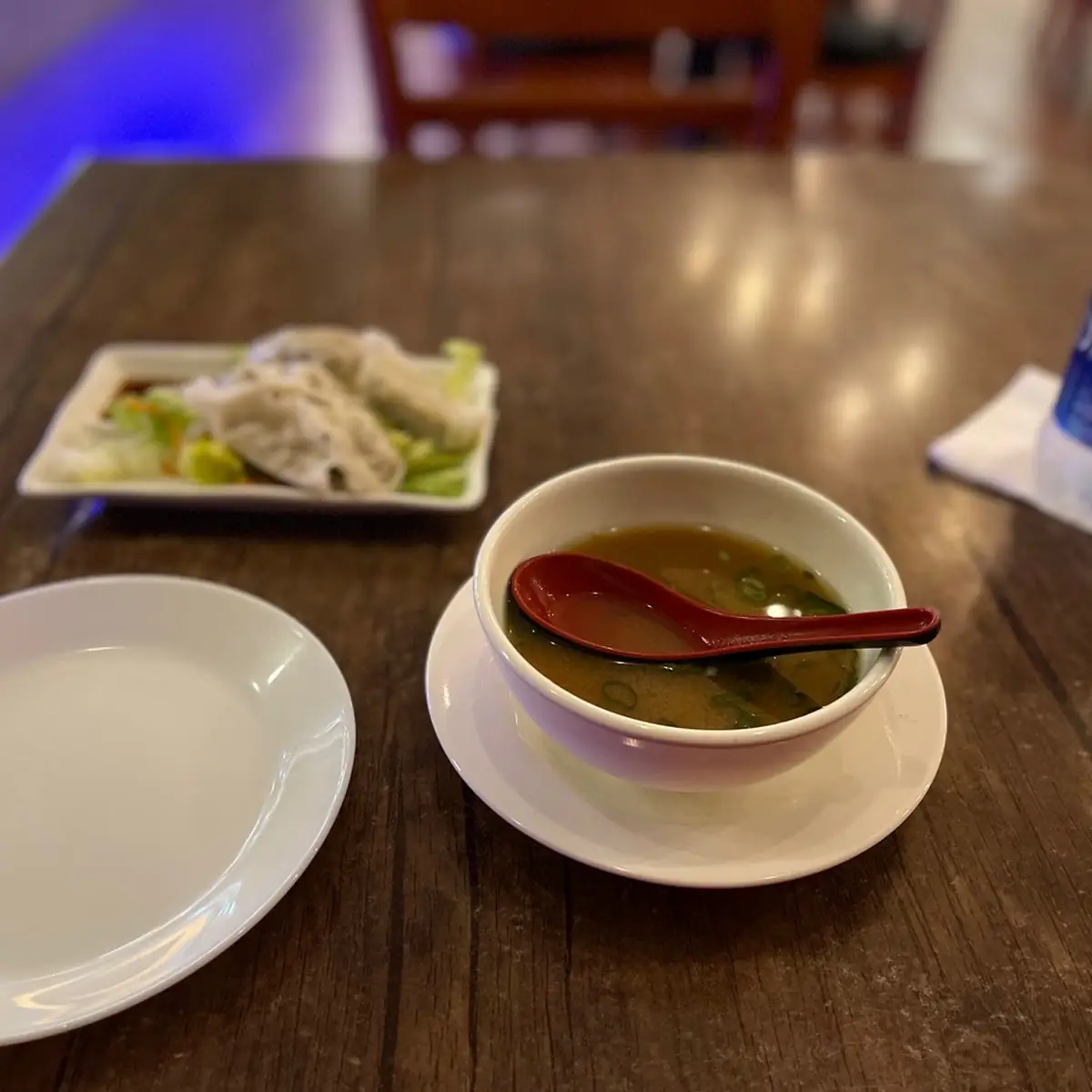 Dumplings and Miso Soup