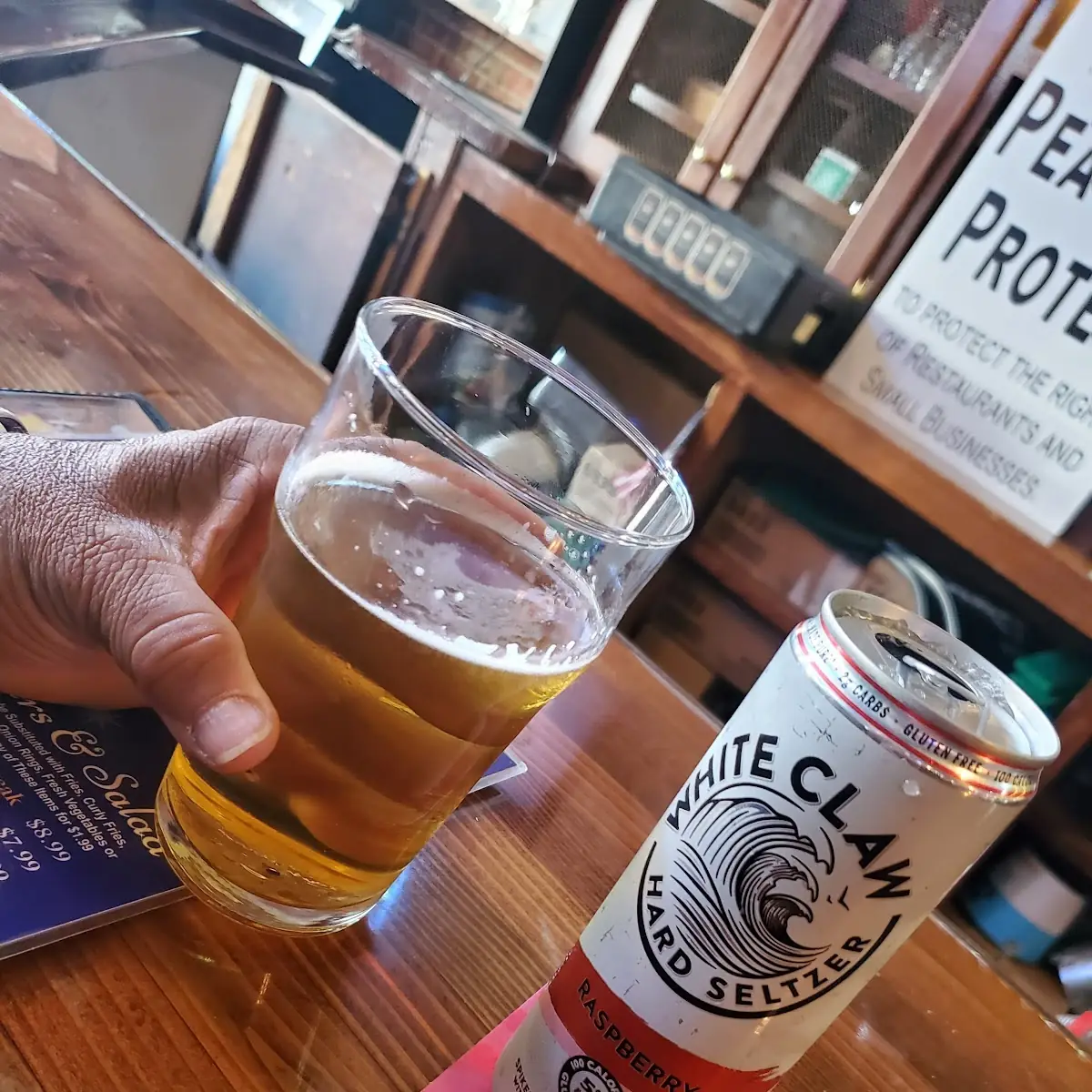 Modelo Draft Beer and White Claw Black Cherry