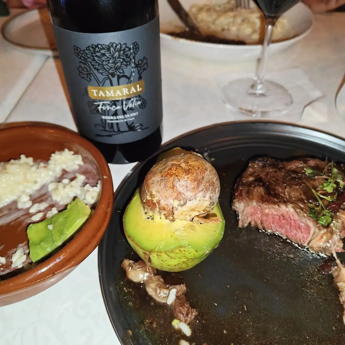 Ribeye Steak and Risotto Ai Funghi