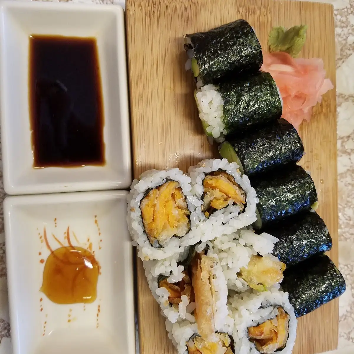 Sweet Potato Roll and Avocado Roll