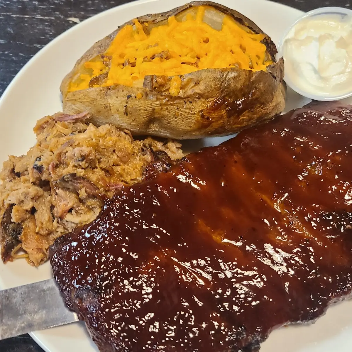 Ribs with Pulled Pork Add On
