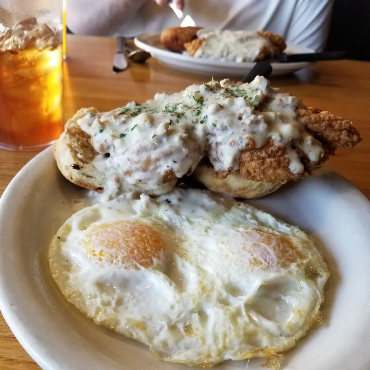 Country Fried Breakfast with Scrambled Eggs