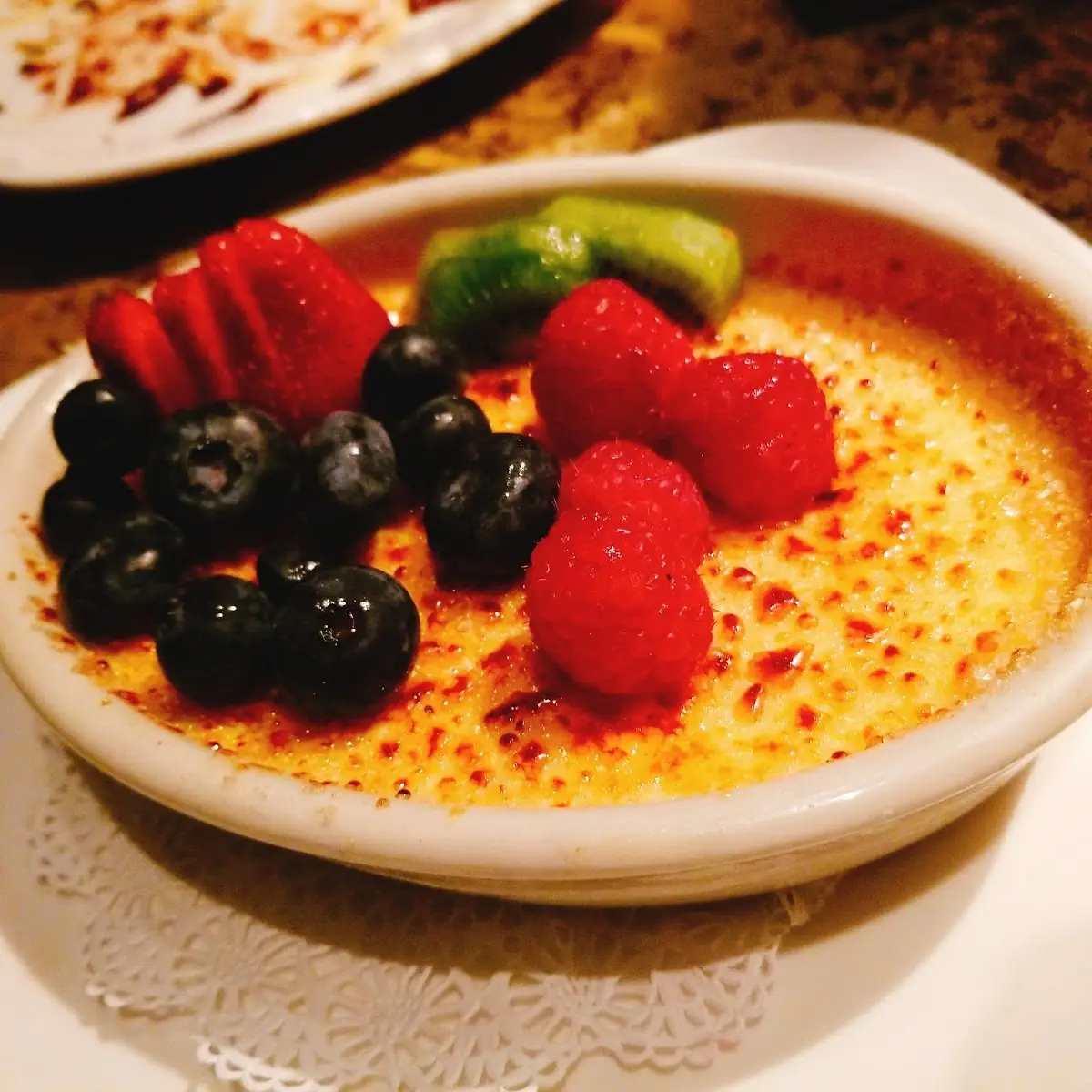 Amaretto Creme Brulee