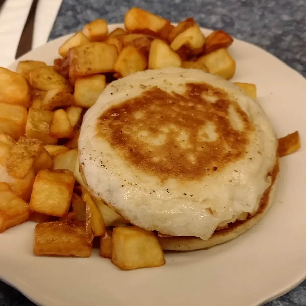 Breakfast Sandwich with Home Fries