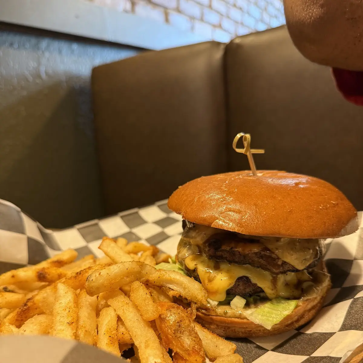 Juicy Burger and Crispy Fries