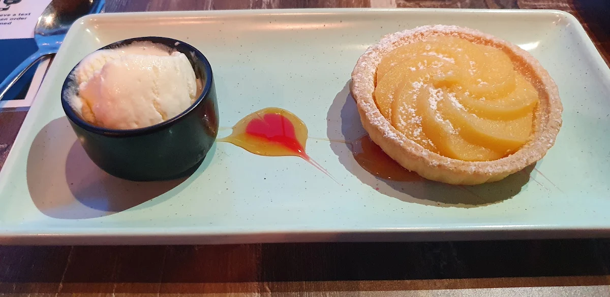 Citrus Tart with Ice Cream, Huntlee Tavern