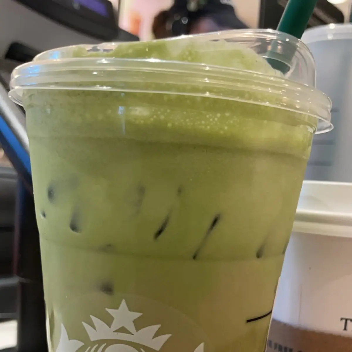 Iced Matcha Latte with Lavender Cold Foam