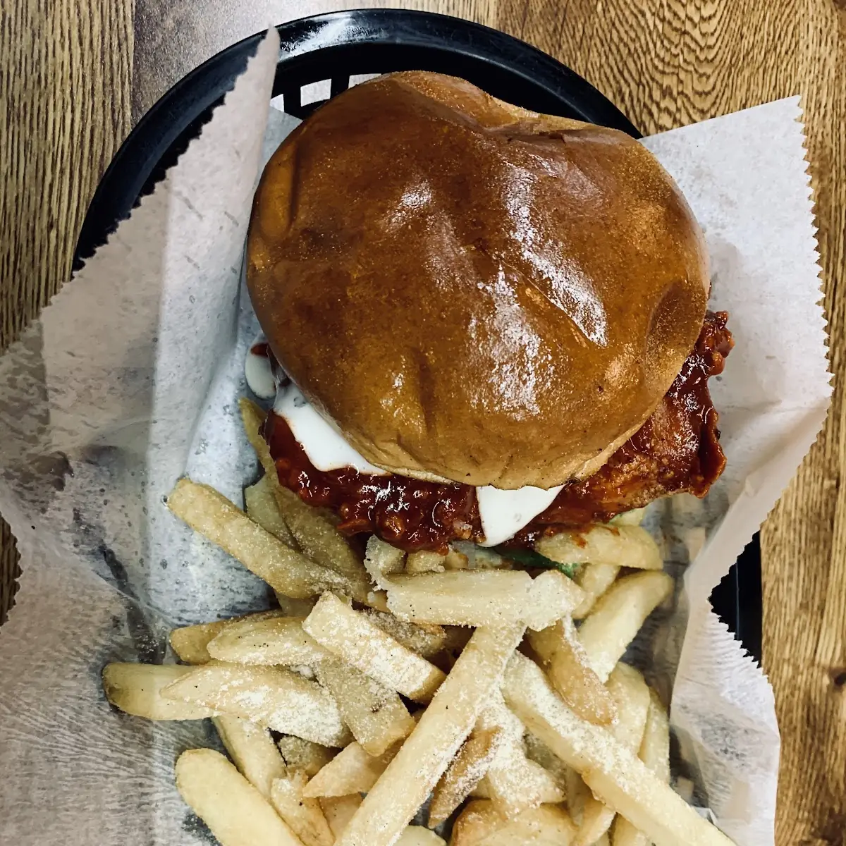 Spicy Fried Chicken Burger