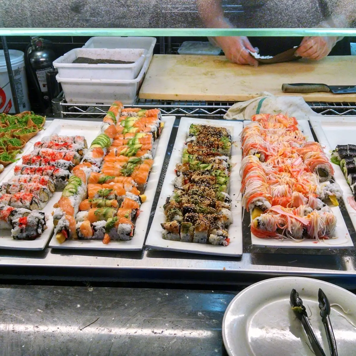 Assorted Sushi Rolls and Nigiri Buffet