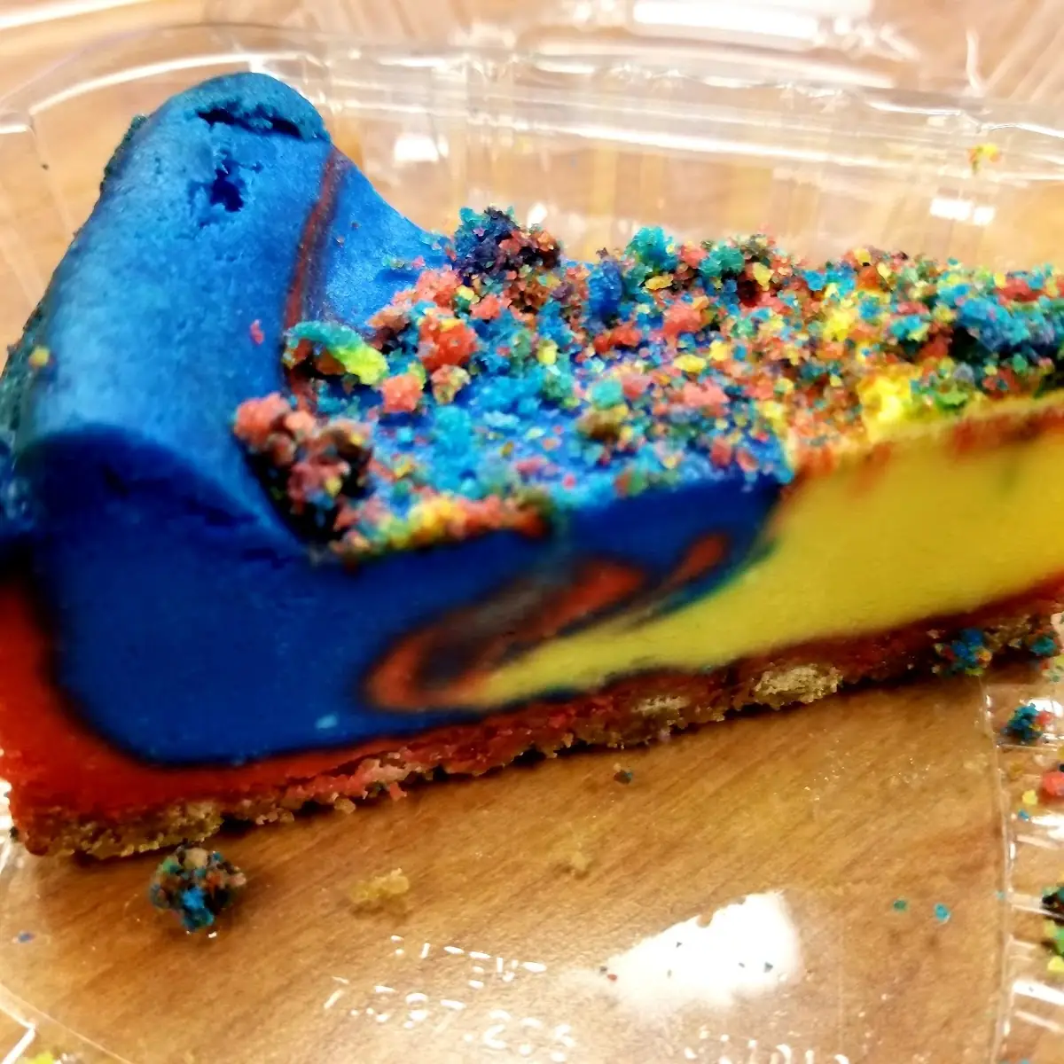 Superman Cheesecake Slice