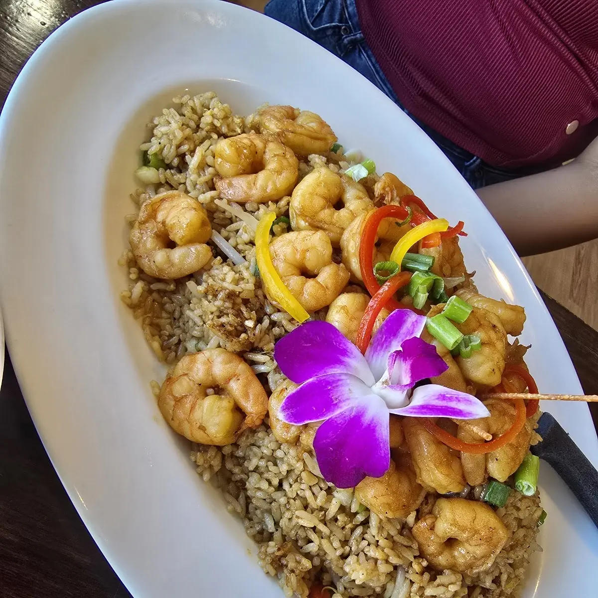Seafood Fried Rice Plate Chaufa Mariscos