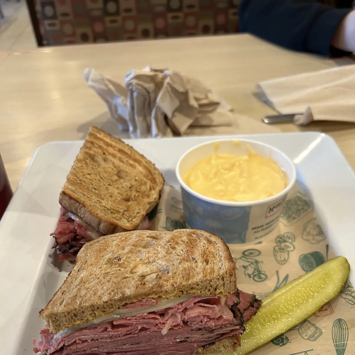 French Dip Ruben Broccoli Cheddar Soup
