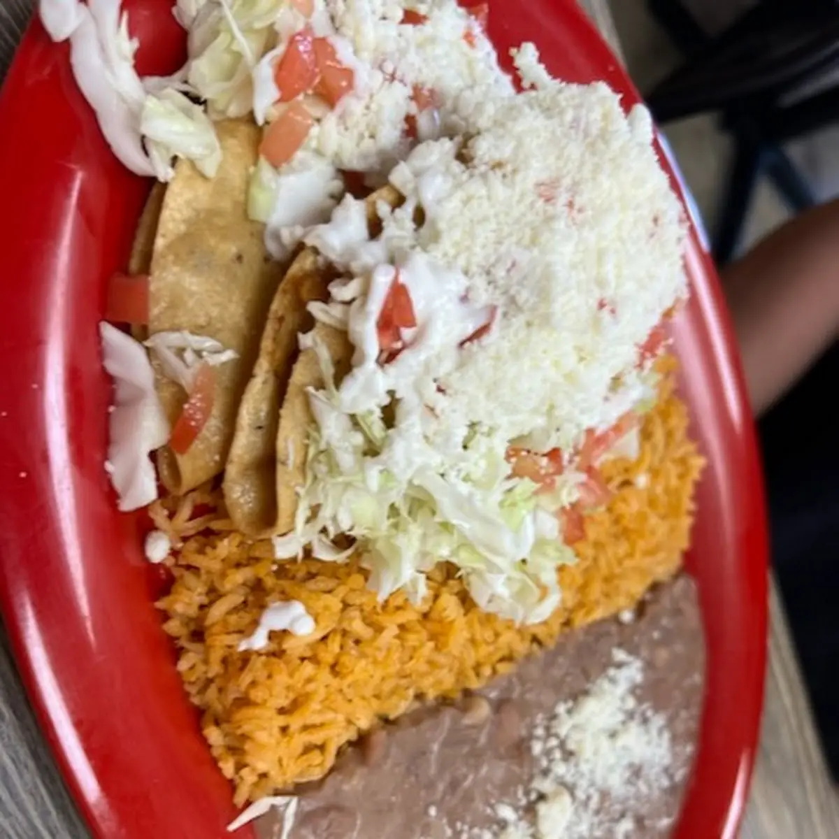 Potato Taco Combination Plate