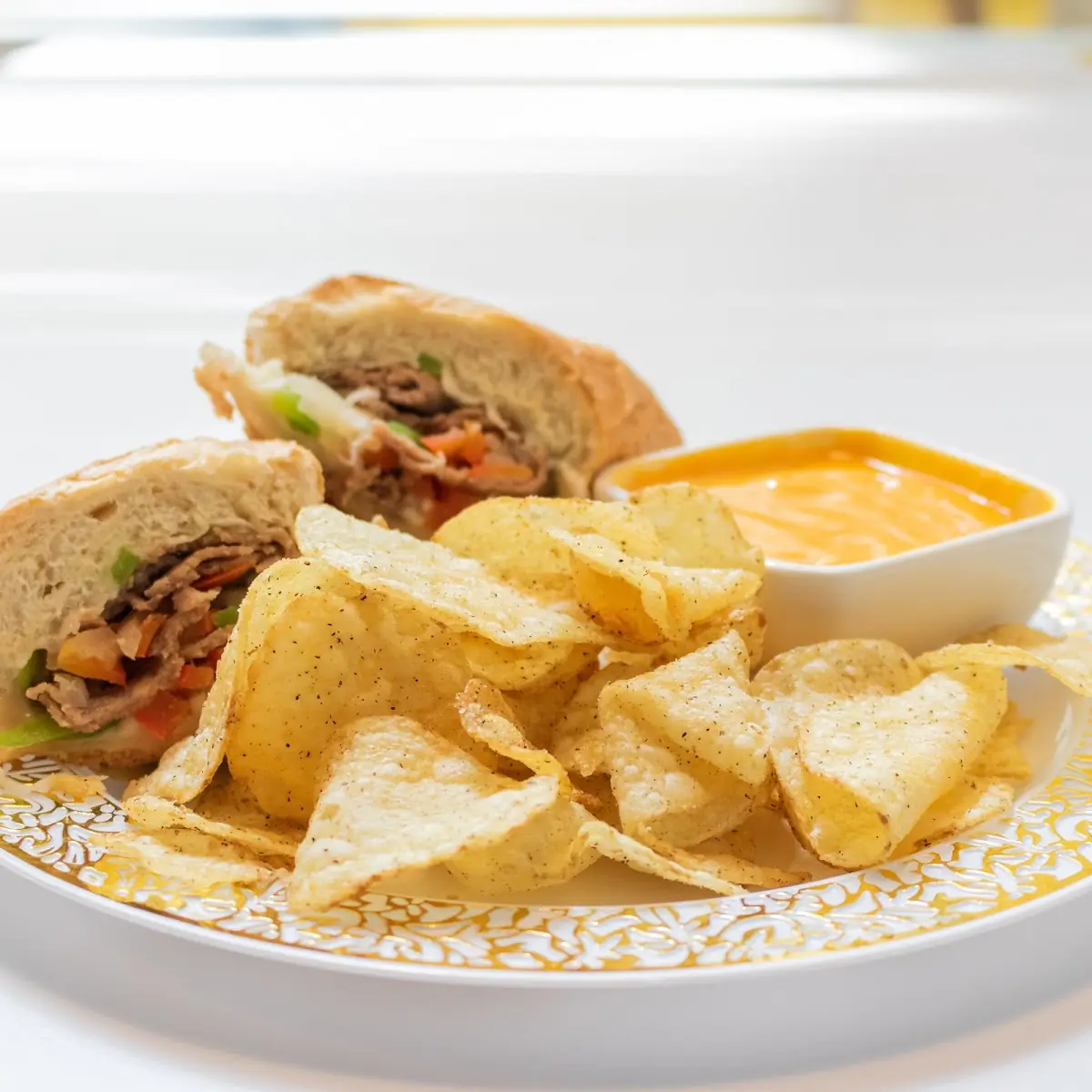 Nacho Cheese Steak and Chips