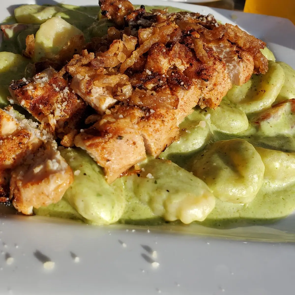 Blackened Chicken Pesto Gnocchi