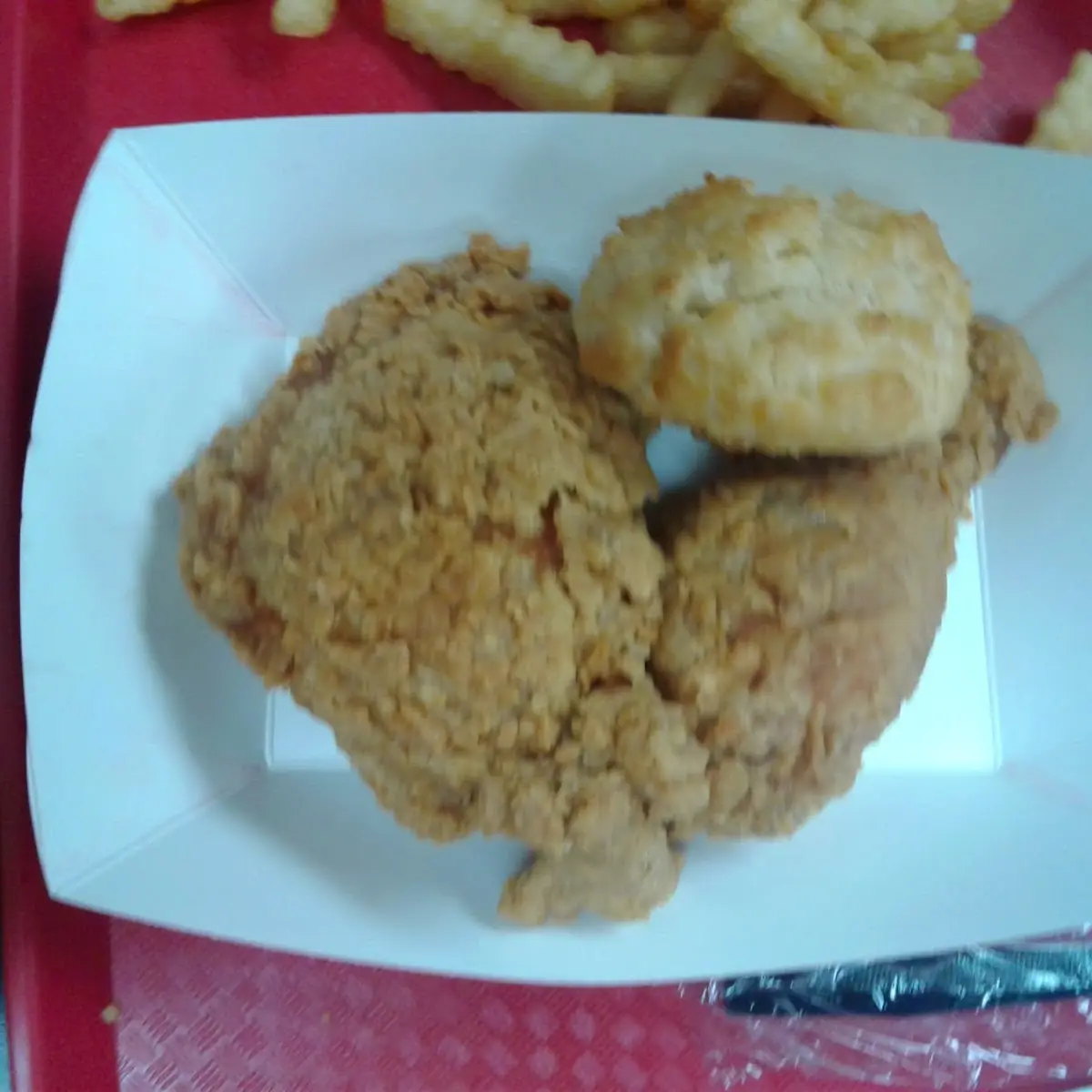 Fried Chicken in a Biscuit