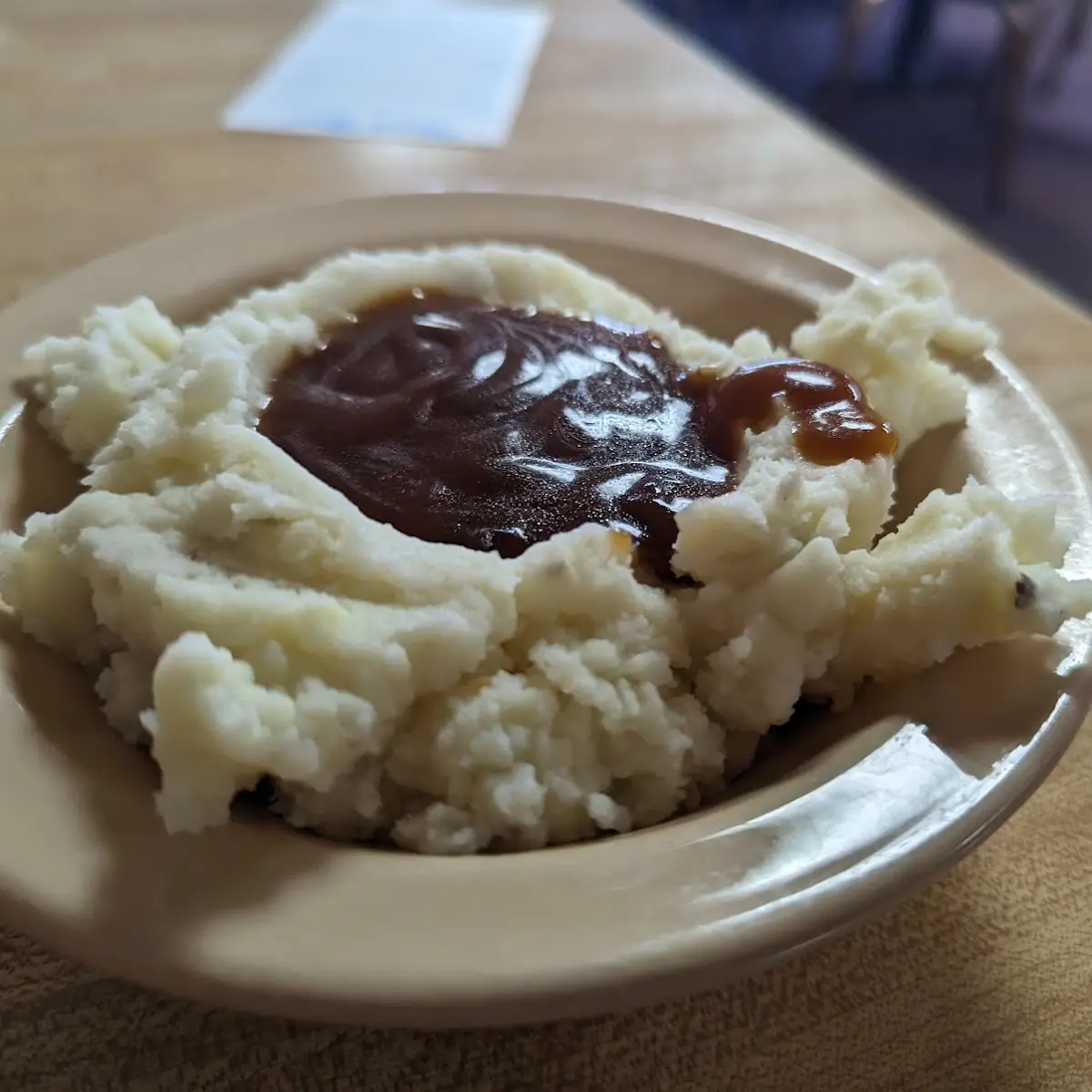 Mashed Potatoes and Brown Gravy