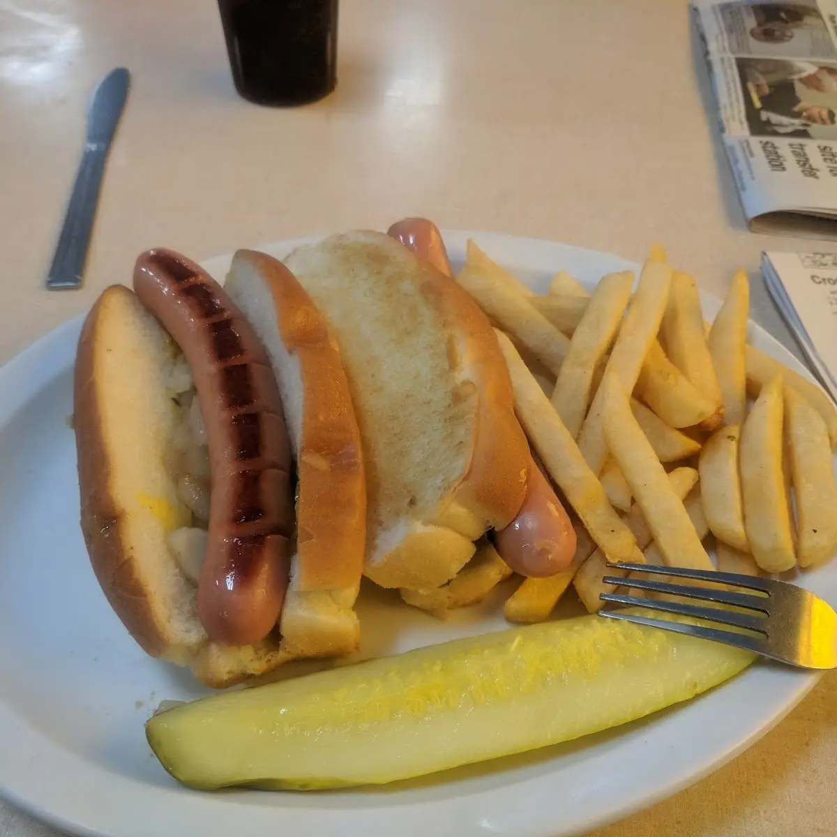 Hot Dog with Fries