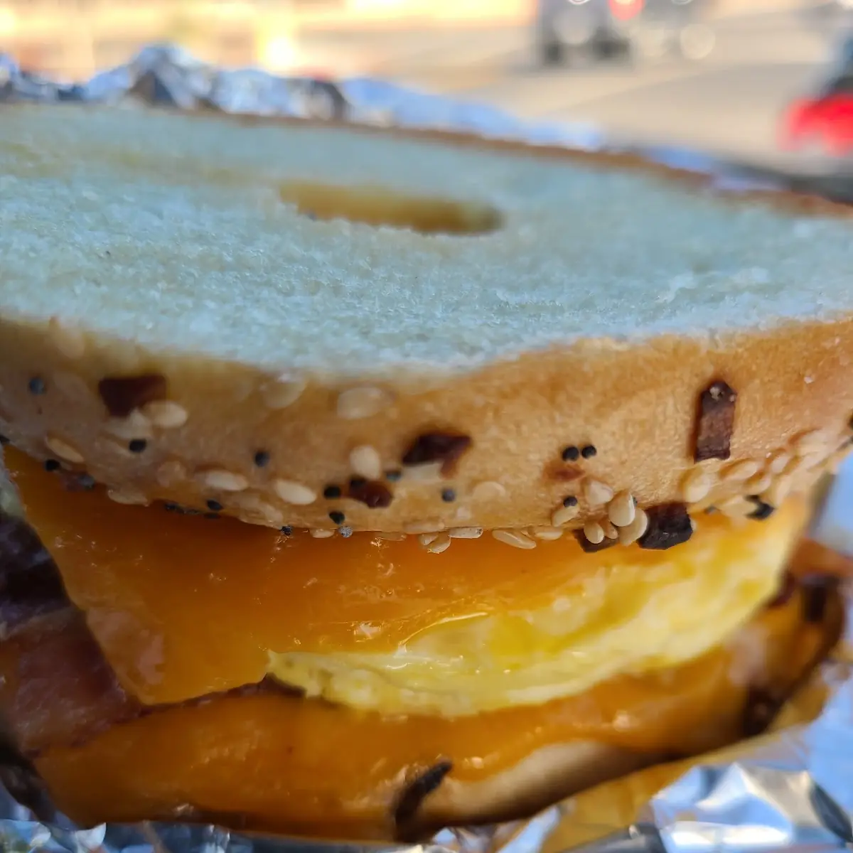 Inside Out Bagel Sandwich