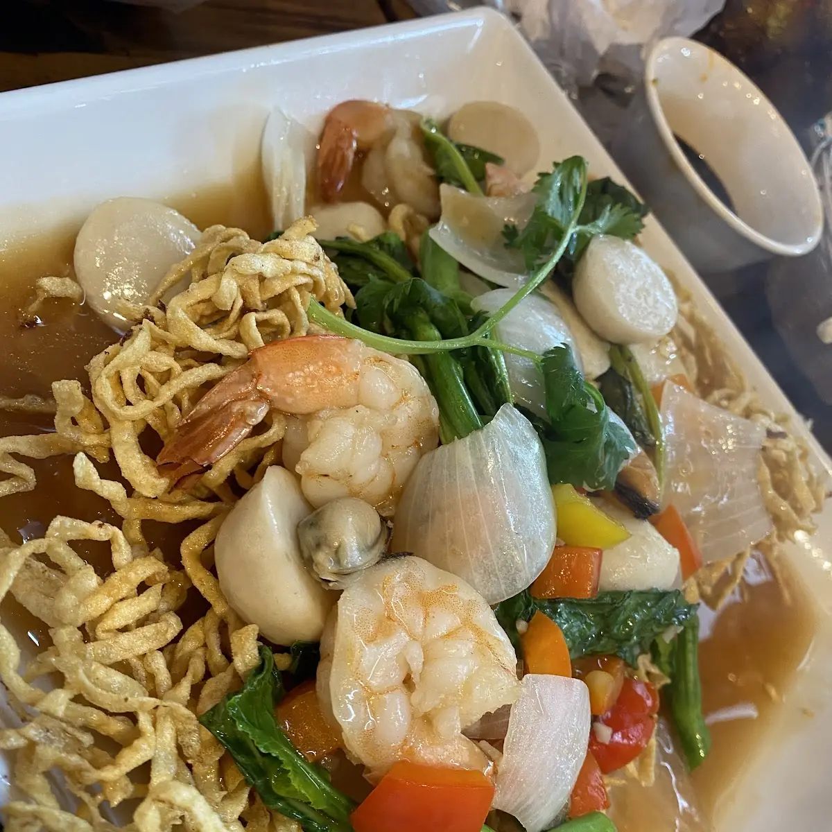 Crispy Seafood Fried Noodles