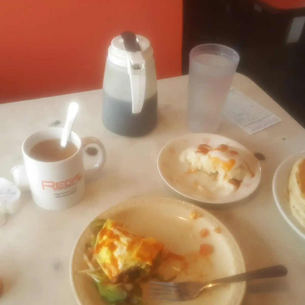 Short Stack of Pancakes with Biscuits and Gravy