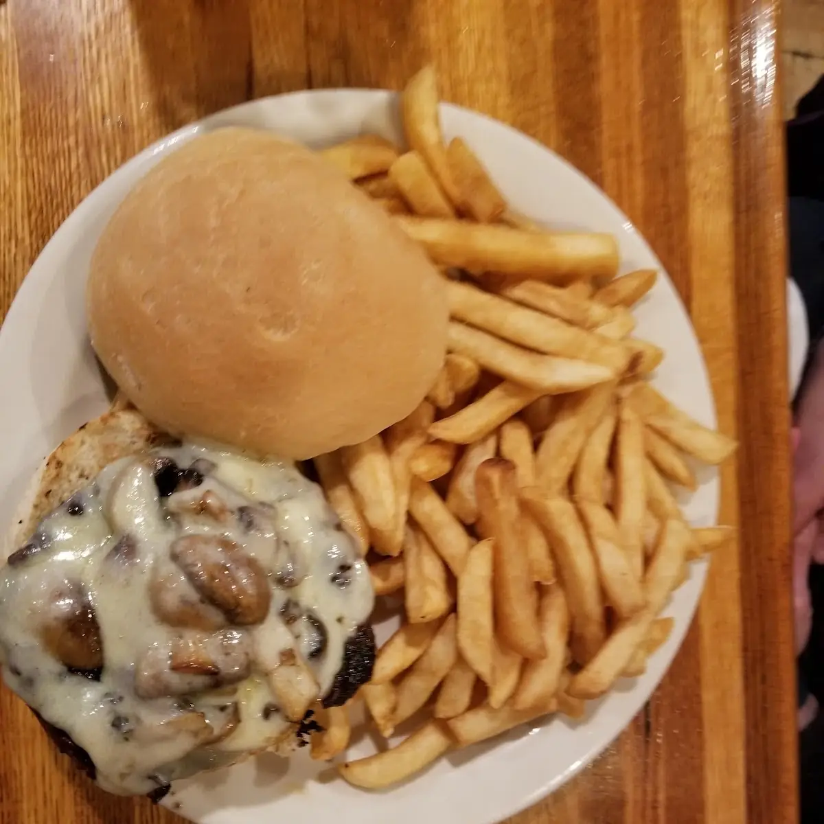 Mushroom Swiss Burger