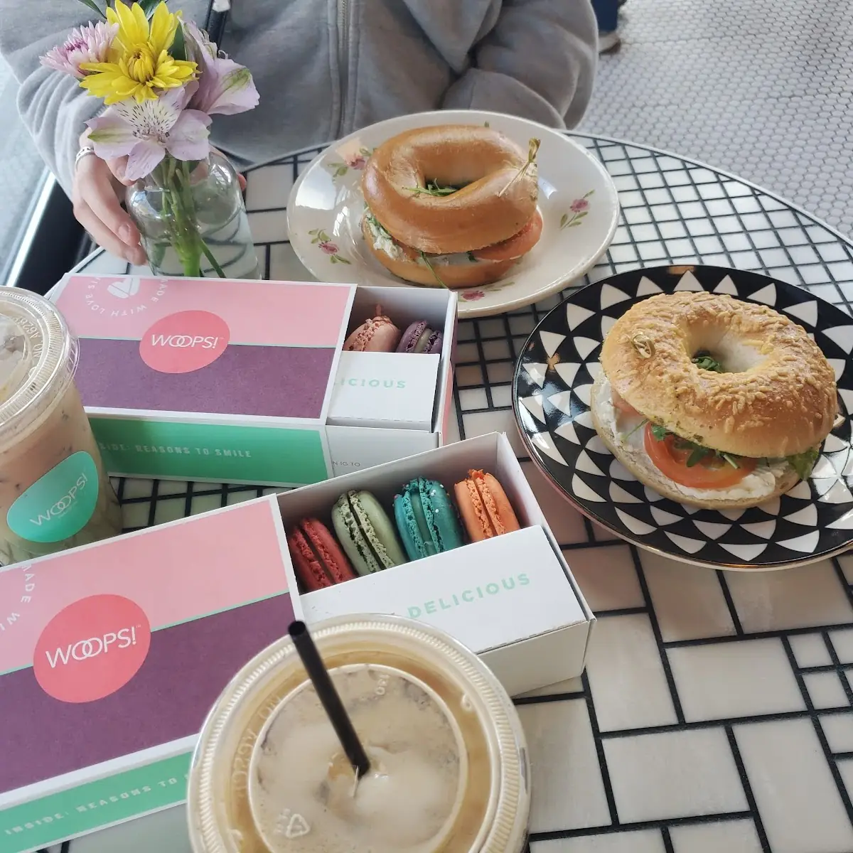 Cream Cheese bagel sandwhich