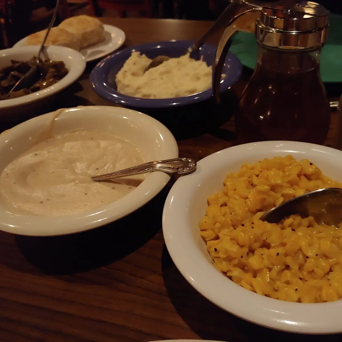 Mashed Potatoes Green Beans Corn